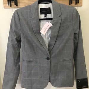 Banana Republic Windowpane Skirt Suit Set